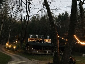 Front of property - evening/night - Valle Crucis Farm (Banner Elk)