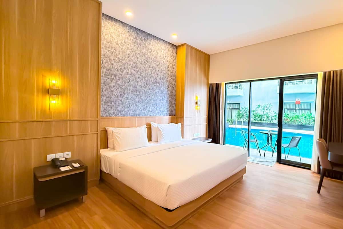 Deluxe-Doppel- oder -Zweibettzimmer | Kostenlose Minibar, Zimmersafe, Schreibtisch