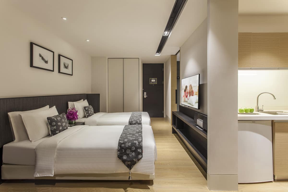 Studio Deluxe, 2 lits une place