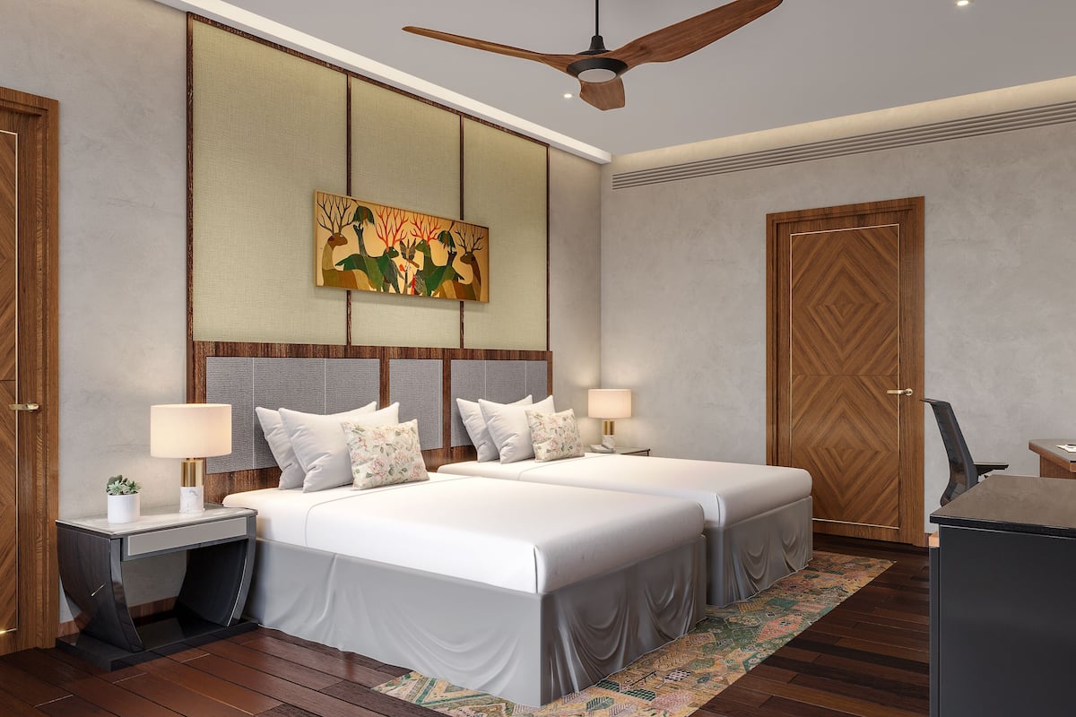 Minibar, in-room safe, desk, blackout curtains