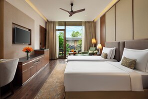 Luxury Room Courtyard View with Balcony - Twin Bed | Minibar, in-room safe, desk, blackout drapes - Taj Damdama Lake Resort & Spa, Gurugram (Sohna)