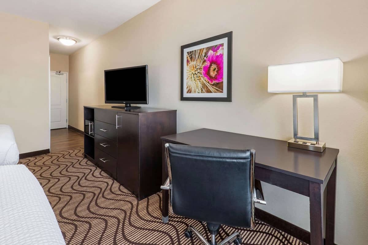 Ropa de cama de alta calidad, camas con pillow-top y escritorio