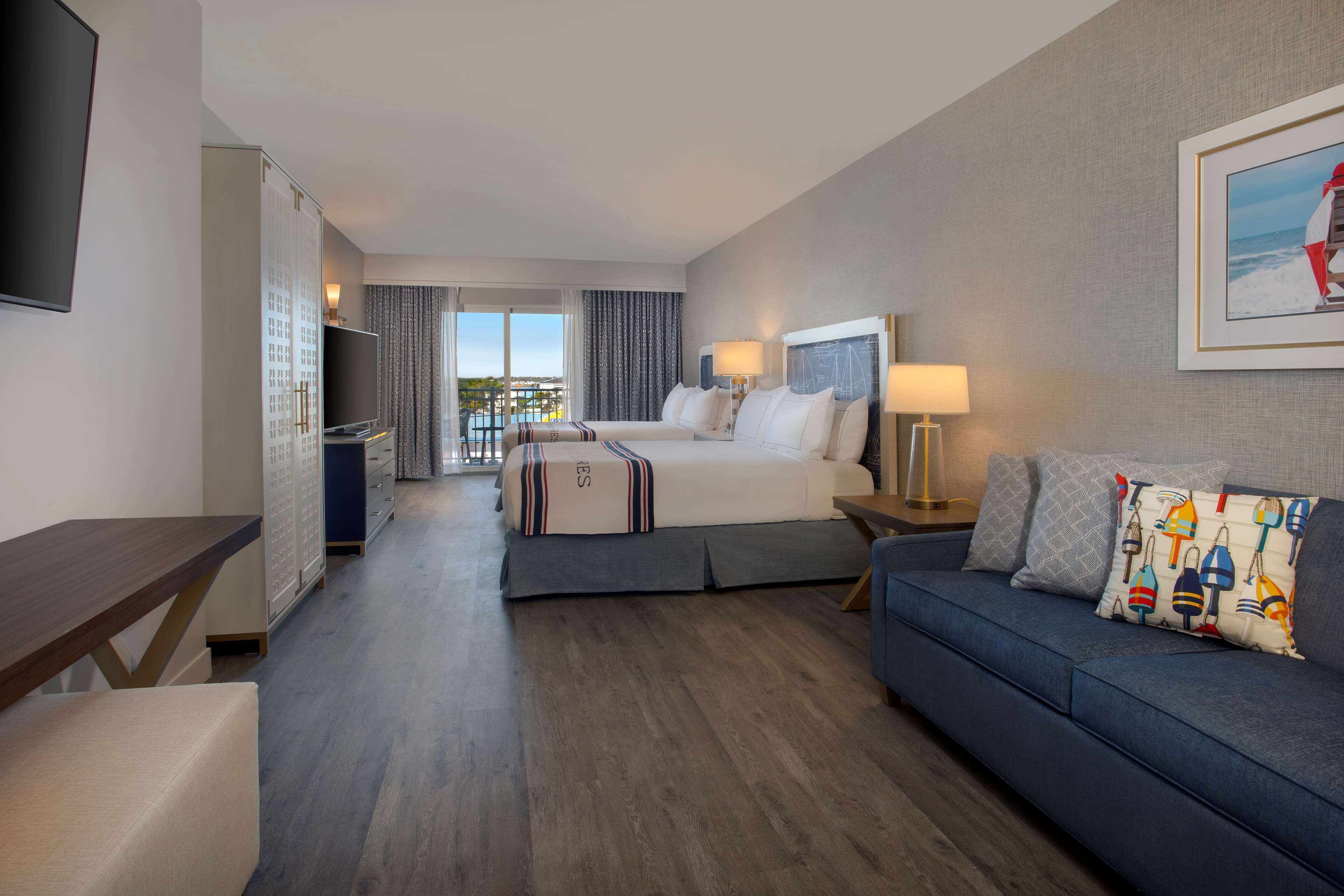 55-inch flat-screen tv with cable channels, tv