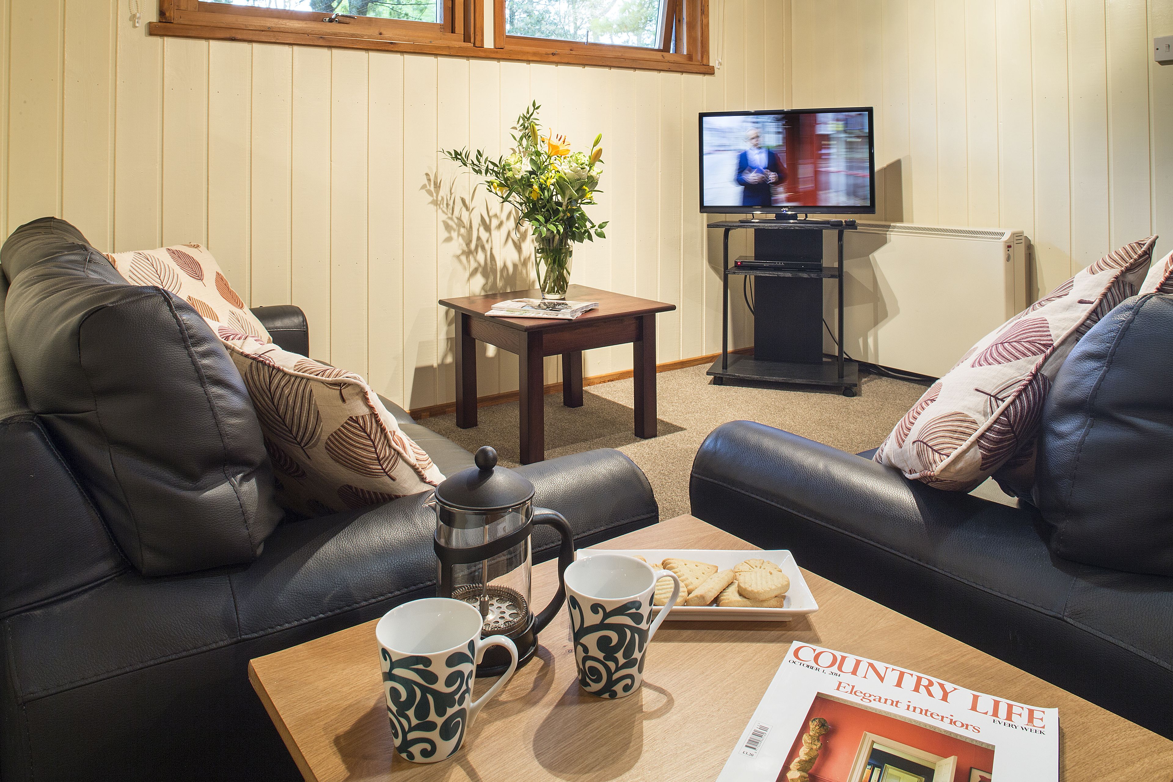 cabin, 2 bedrooms (maple) | living area | tv, dvd player