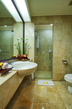 Deluxe kamer | Badkamer met douche