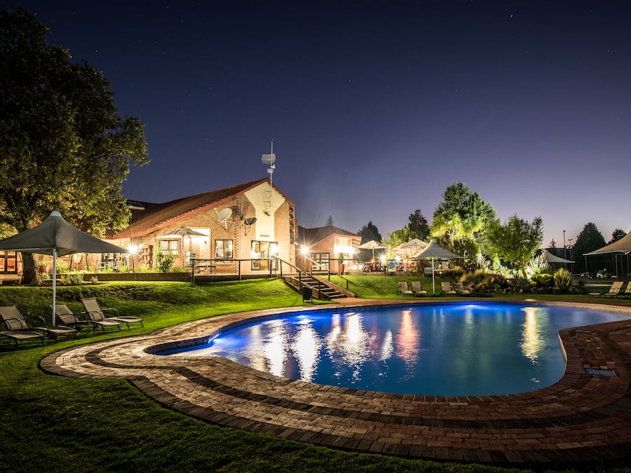 2 outdoor pools, pool umbrellas, pool loungers