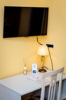 Down duvets, minibar, in-room safe, desk