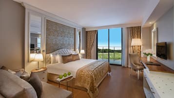 Premium bedding, minibar, in-room safe, desk