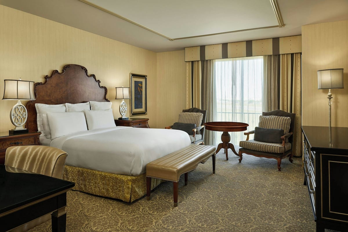 Premium bedding, down comforters, pillowtop beds, in-room safe