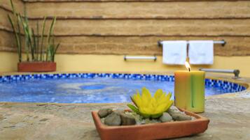 Espace de soins pour les couples, hammam, massages aux pierres chaudes