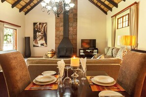 Superior Chalet, 1 Bedroom | Dining room - Whispering Waters (Nottingham Road)