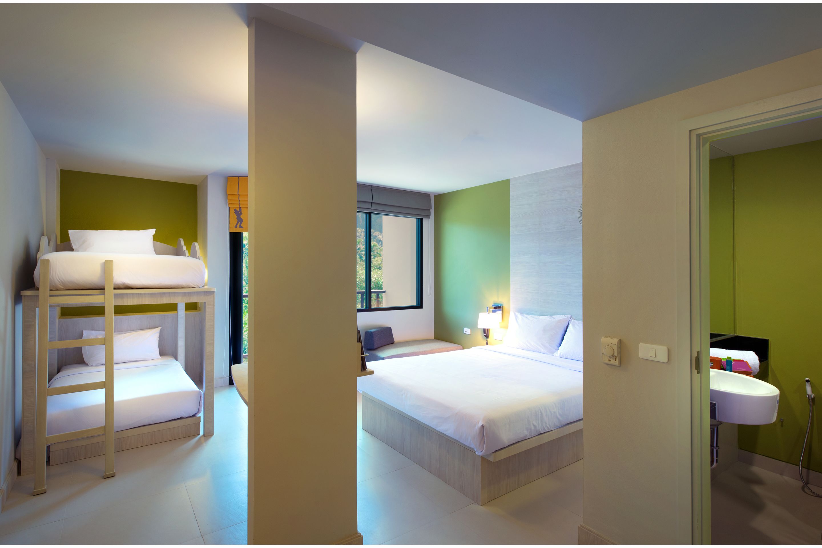 family room, multiple beds | in-room safe, iron/ironing board, free cots/infant beds, rollaway beds