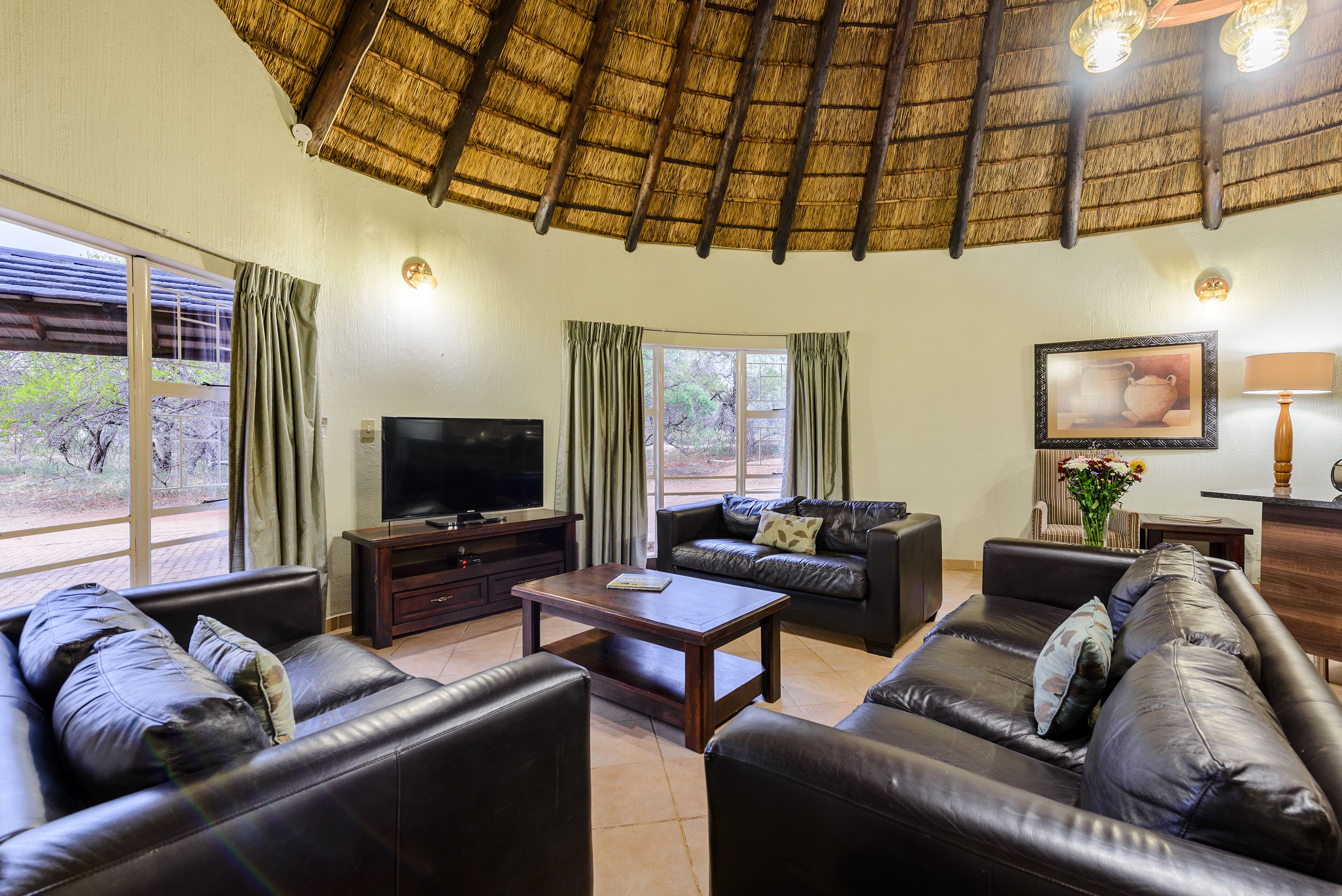 40-inch TV with satellite channels