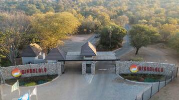 Majoituspaikan sisäänkäynti