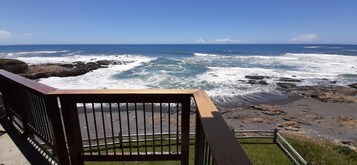 Panoramic Room, 1 King Bed, Hot Tub, Ocean View | Balcony view
