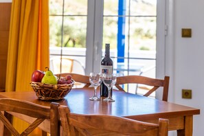 Appartement, 1 chambre, vue montagne | Salle à manger