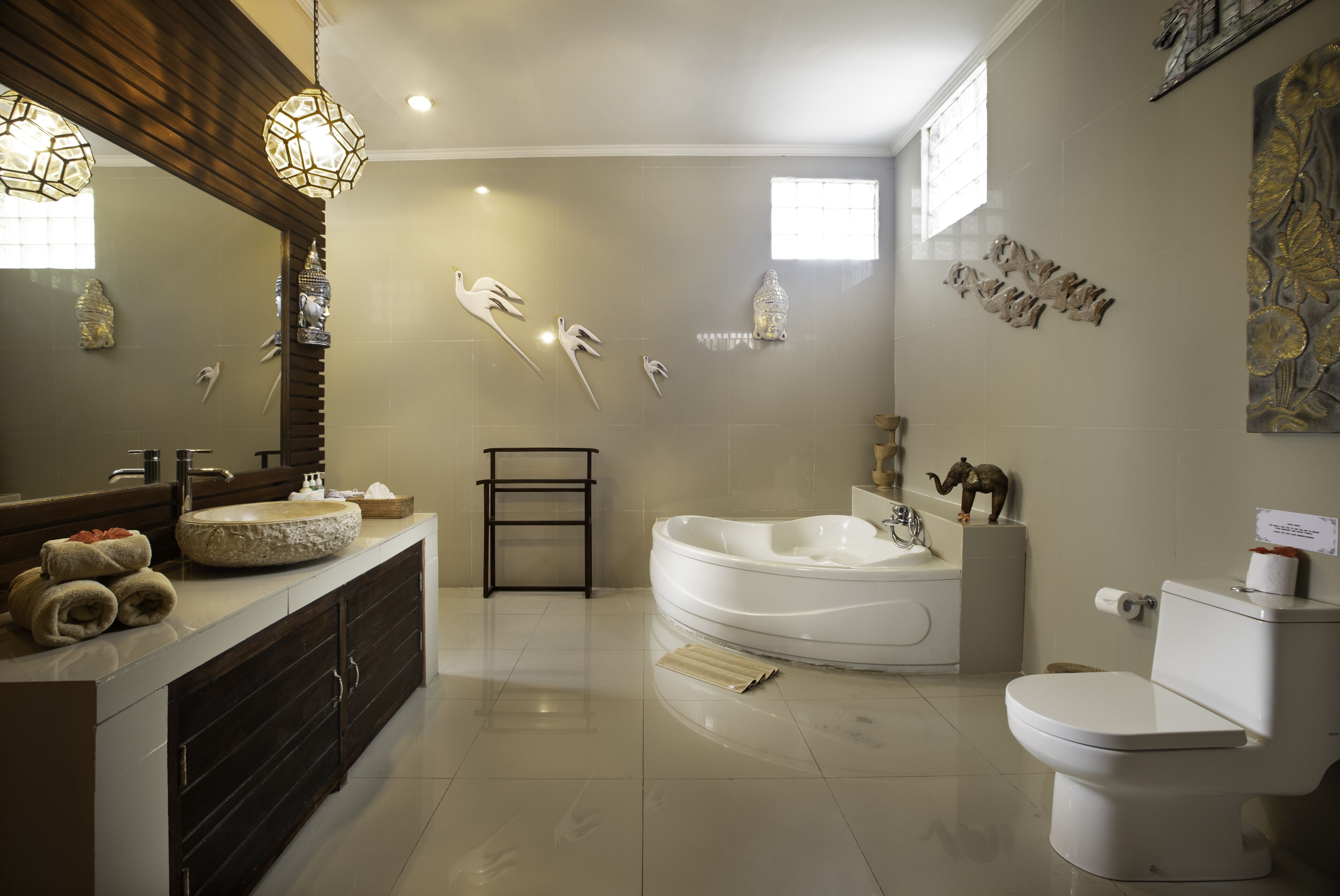 premium double or twin room | bathroom | shower, hair dryer, slippers, towels