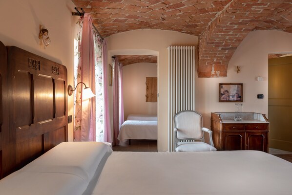 Premium bedding, down duvets, individually decorated