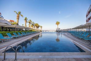 Indoor pool, 2 outdoor pools, pool umbrellas, pool loungers - Azure By Yelken Hotel - All Inclusive (Bodrum)