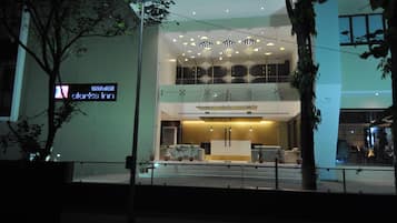 Front of property – evening/night