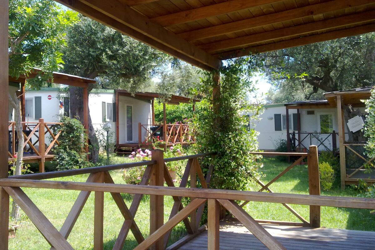 Mobile Home (2 people) | Terrace/patio