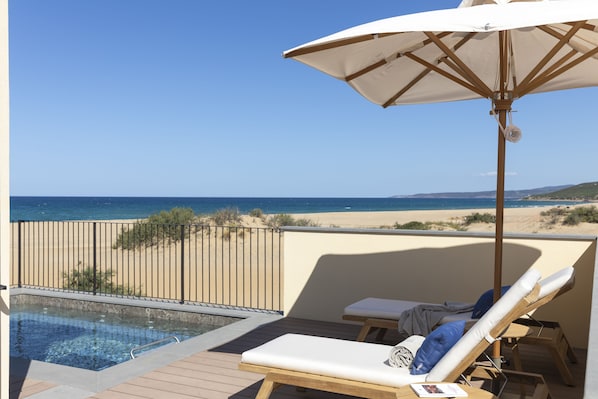 Exclusive Suite, Private Pool, Sea View | Terrace/patio - Hotel Le Dune Piscinas (Arbus)
