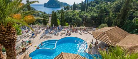 2 outdoor pools, pool umbrellas, sun loungers