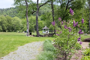 Outdoor banquet area