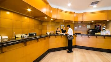 Check-in/check-out kiosk