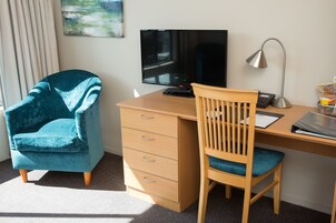 In-room safe, desk, blackout curtains, soundproofing