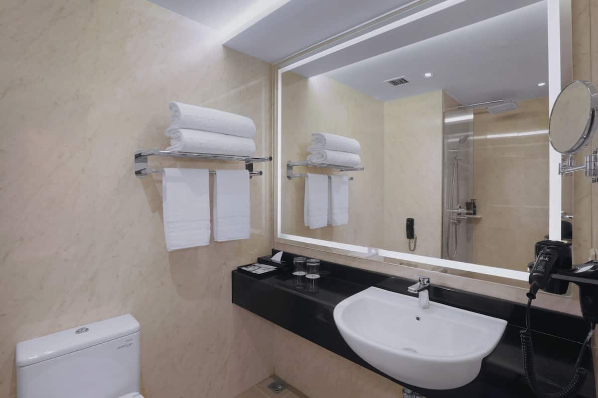 Premier City View | Bathroom | Free toiletries, hair dryer, slippers, bidet