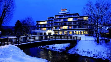Front of property – evening/night