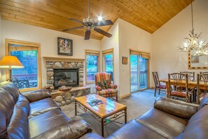 Dromore Chalet | Living area | TV