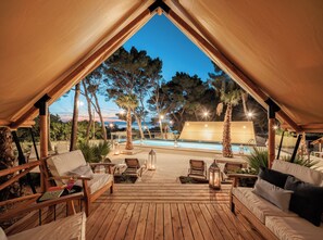 Glamping Tent | Terrace/patio - Waterman Beach Village (Supetar)