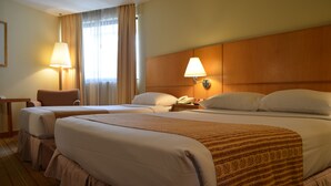 Premier Triple Room (Premier Deluxe Triple) | Laptop workspace, WiFi (free), bed sheets - Plaza Grand Hotel (Kuala Lumpur)