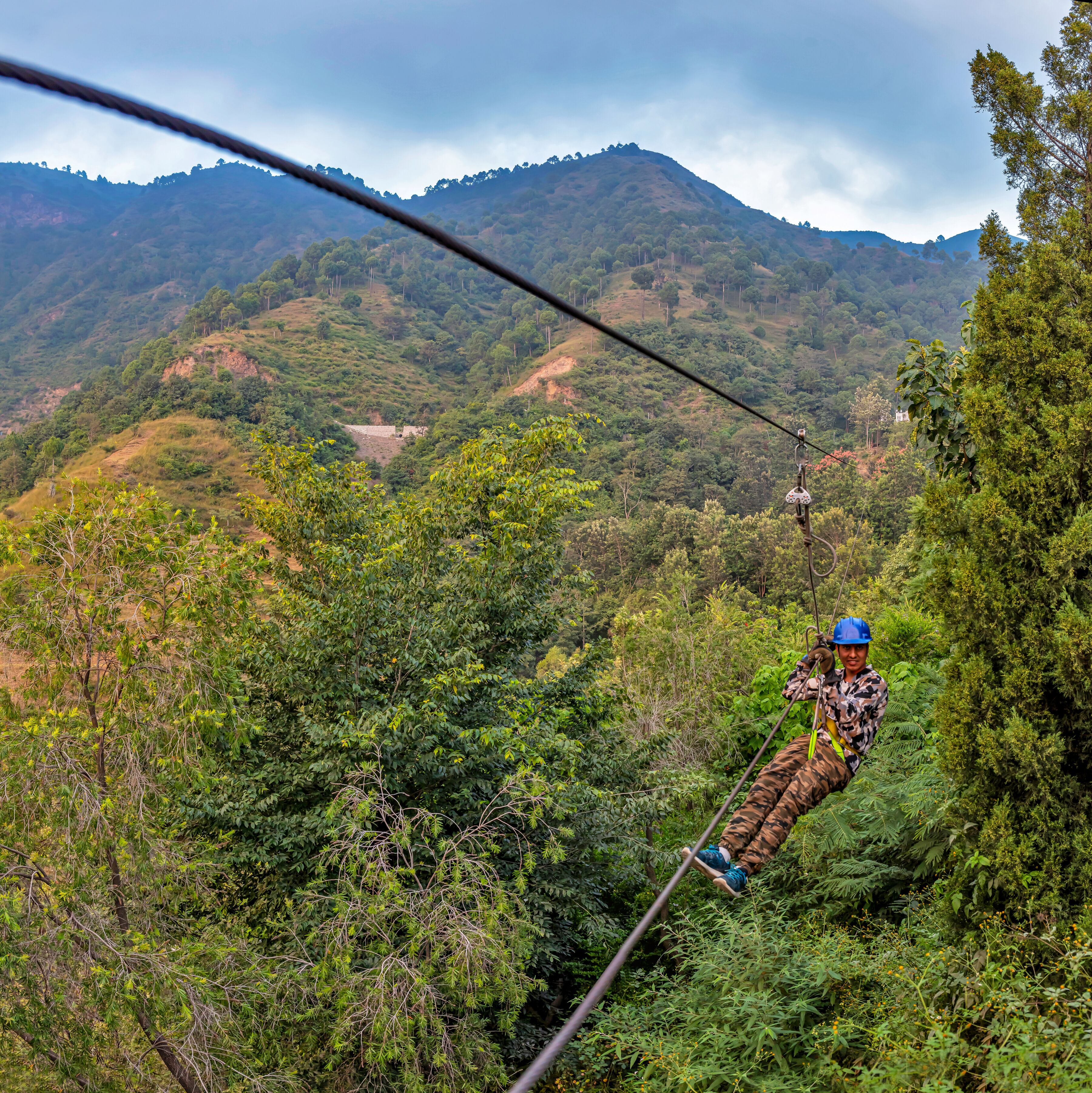 Ziplining