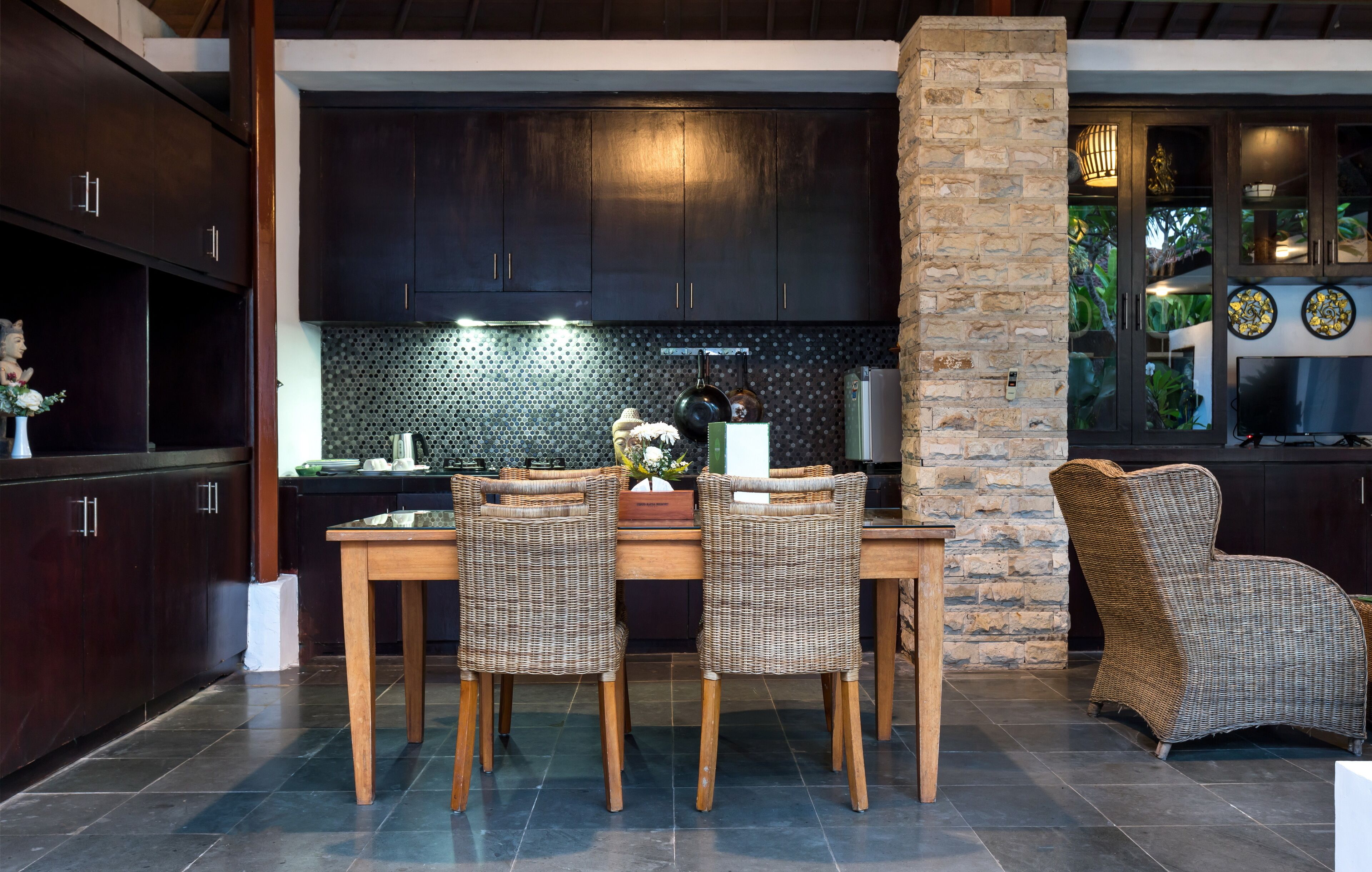 premium two bedroom private pool villa with free benefits | private kitchen | full-sized fridge, coffee/tea maker, electric kettle