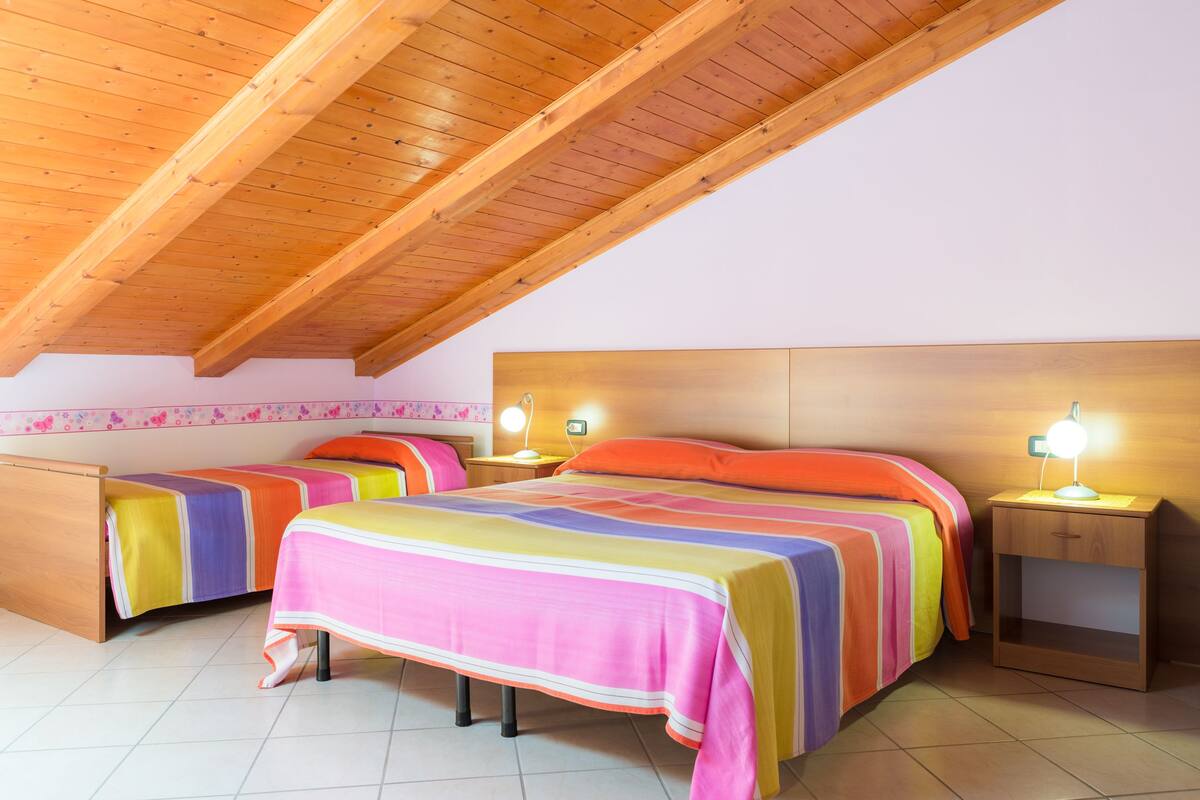 Triple Room | Minibar, desk, blackout drapes, iron/ironing board