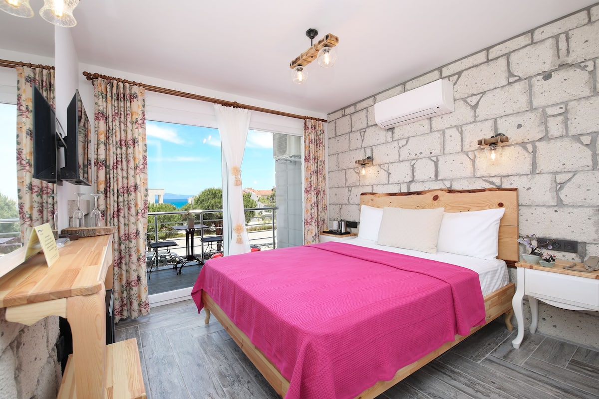 Stone Room with Balcony