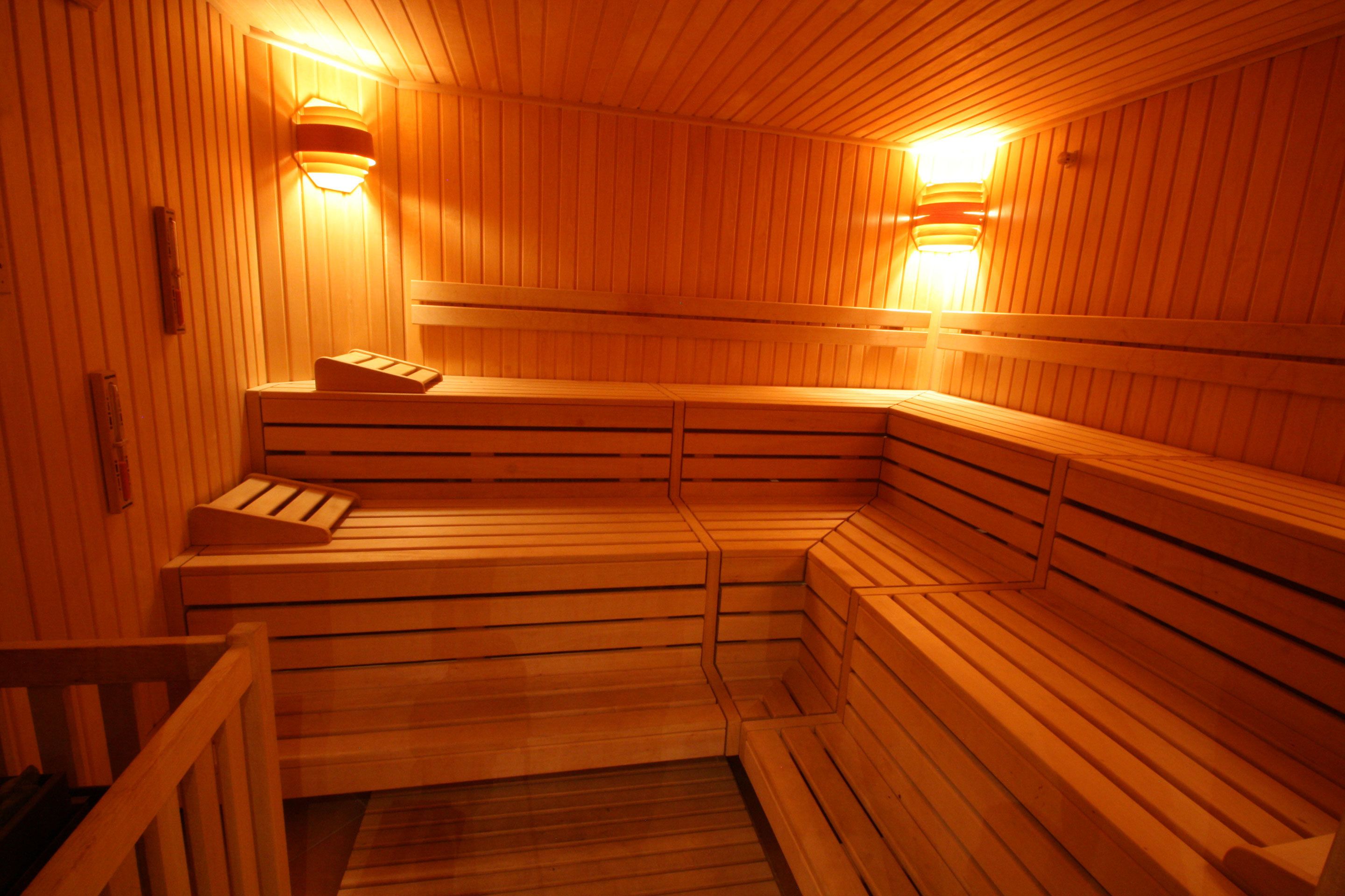 steam room, facials, manicures and pedicures