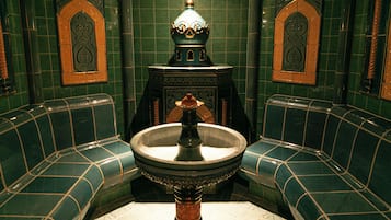 Steam room, facials, manicures and pedicures