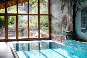 Steam room, facials, manicures and pedicures