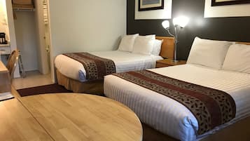 Standard Room, 2 Double Beds | Blackout drapes, soundproofing, free WiFi, bed sheets