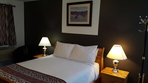 Blackout curtains, soundproofing, free WiFi, bed sheets