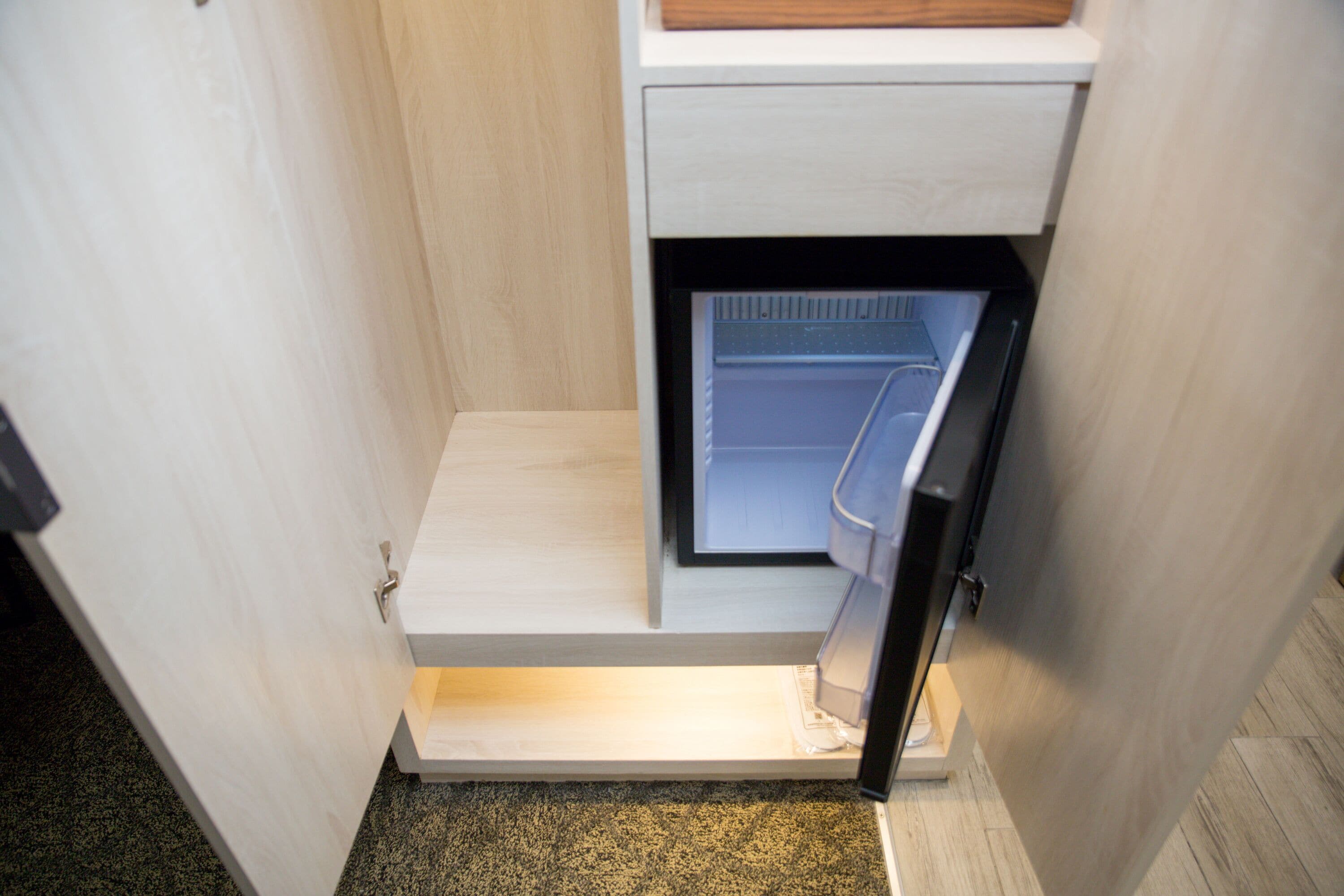 comfort quadruple room | mini fridge
