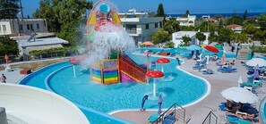 Seasonal outdoor pool, open 9:00 AM to 7:00 PM, pool umbrellas - Filerimos Village - All Inclusive (Rhodes)