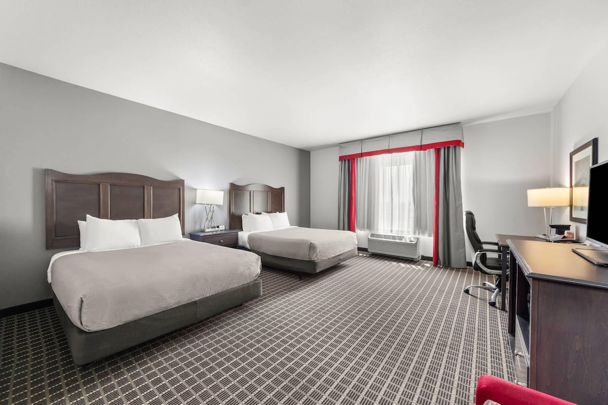 Room, 2 Queen Beds, Accessible, Non Smoking | Blackout drapes, soundproofing, iron/ironing board, free WiFi