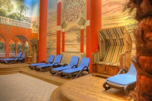 Un sauna, baño turco, tratamientos corporales