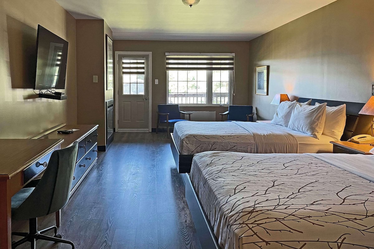 standard room, 2 queen beds, non smoking | iron/ironing board, free wifi, bed sheets