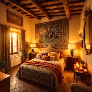 Comfort Quadruple Room, 2 Bedrooms | Desk, iron/ironing board, free WiFi, bed sheets - Vesconte Residenza d'epoca dal 1533 (Bolsena)